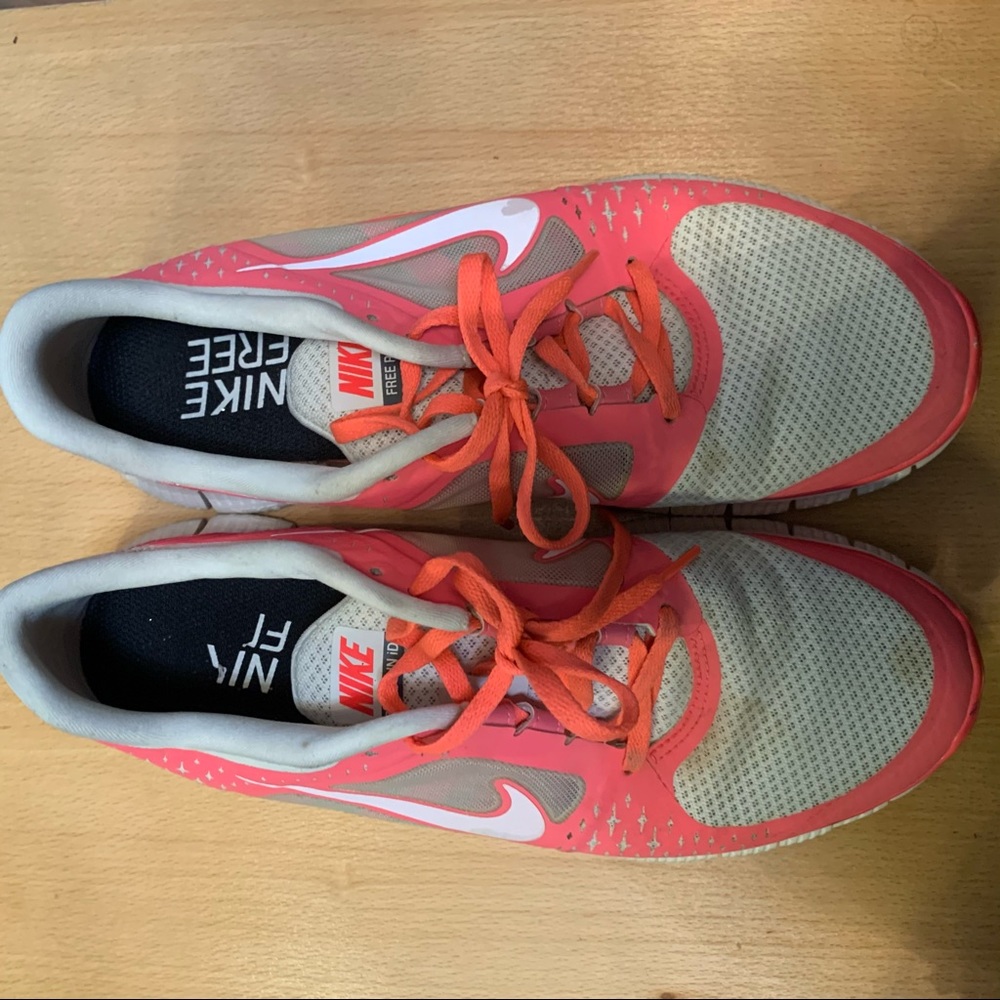 Nike ID Free Run Neon Pink Sneakers Size 12 - Picture 7 of 7